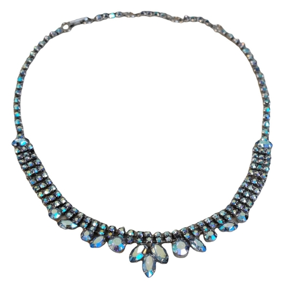 Vintage Sparkly Crystal Necklace Sherman Vibe - Picture 2 of 16